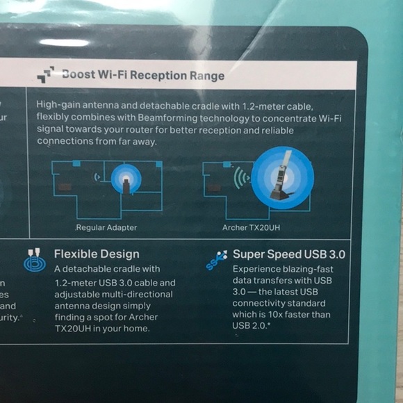 NEW TP-Link TX20UH V1 - Network adapter - USB 3.0 - 802.11ax - Picture 8 of 9